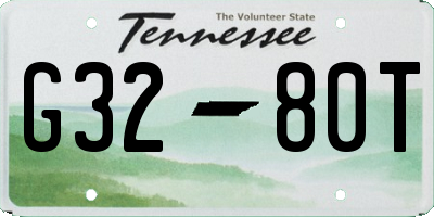 TN license plate G3280T