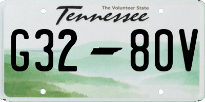 TN license plate G3280V