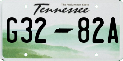 TN license plate G3282A