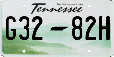 TN license plate G3282H