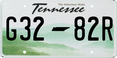 TN license plate G3282R