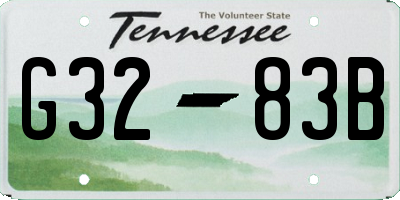 TN license plate G3283B
