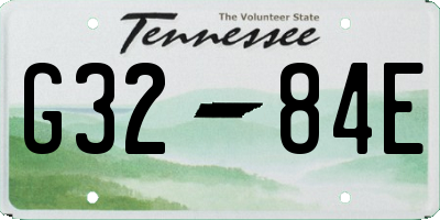 TN license plate G3284E