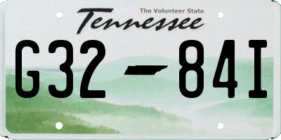 TN license plate G3284I