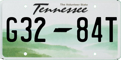 TN license plate G3284T