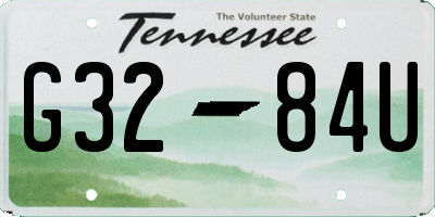 TN license plate G3284U