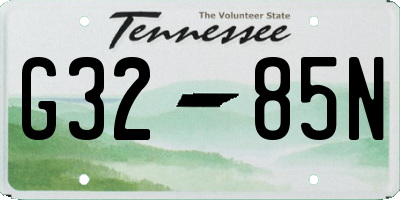 TN license plate G3285N