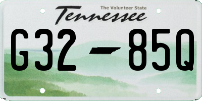 TN license plate G3285Q
