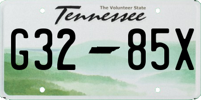 TN license plate G3285X