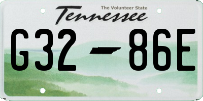 TN license plate G3286E