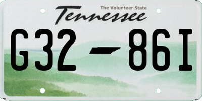 TN license plate G3286I