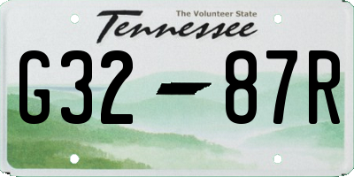 TN license plate G3287R