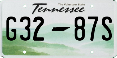 TN license plate G3287S