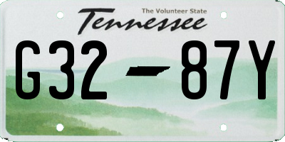 TN license plate G3287Y