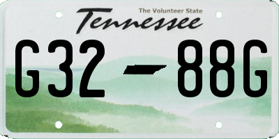 TN license plate G3288G