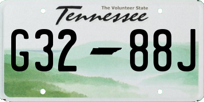 TN license plate G3288J
