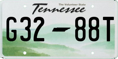 TN license plate G3288T