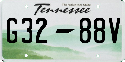 TN license plate G3288V