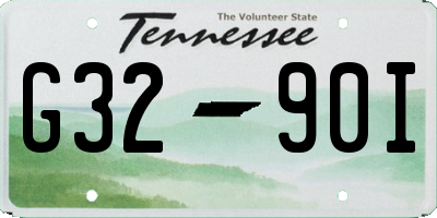 TN license plate G3290I