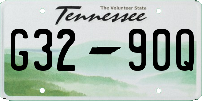 TN license plate G3290Q
