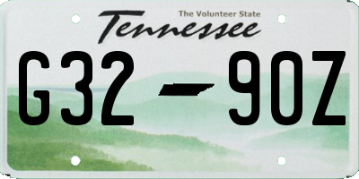 TN license plate G3290Z