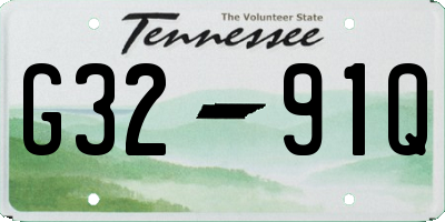TN license plate G3291Q