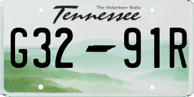 TN license plate G3291R