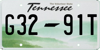 TN license plate G3291T