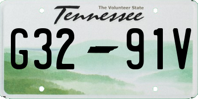 TN license plate G3291V