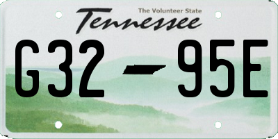 TN license plate G3295E