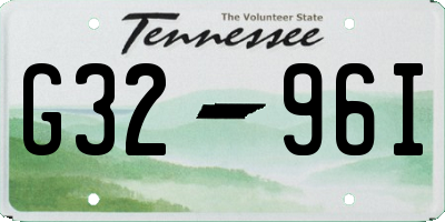 TN license plate G3296I