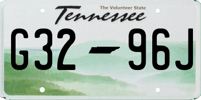 TN license plate G3296J