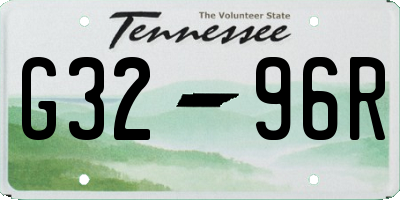 TN license plate G3296R