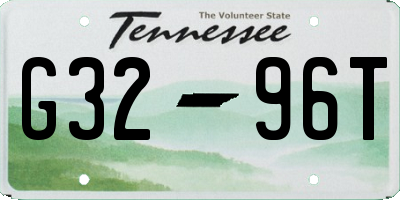 TN license plate G3296T