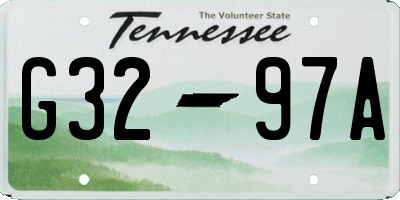 TN license plate G3297A