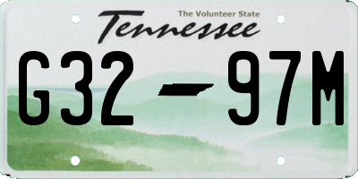 TN license plate G3297M