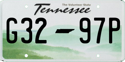 TN license plate G3297P