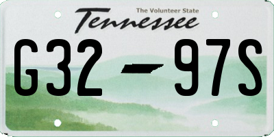 TN license plate G3297S