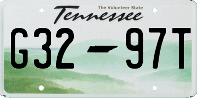 TN license plate G3297T