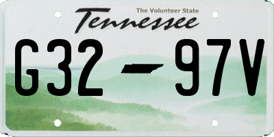 TN license plate G3297V