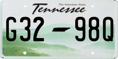 TN license plate G3298Q