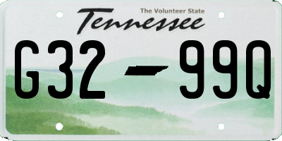 TN license plate G3299Q