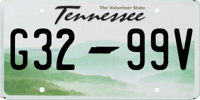 TN license plate G3299V