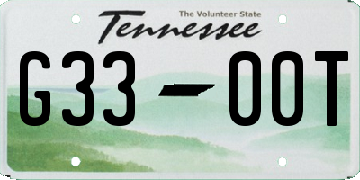 TN license plate G3300T