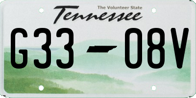TN license plate G3308V