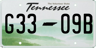 TN license plate G3309B
