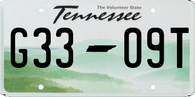 TN license plate G3309T