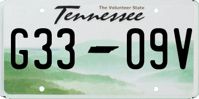 TN license plate G3309V