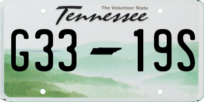 TN license plate G3319S