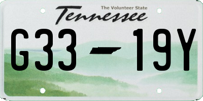TN license plate G3319Y